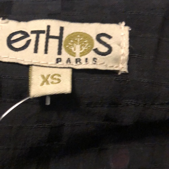 NWT Ethos Paris Lightweight Wrap Dress XS Maui Color Ebony - Picture 6 of 7